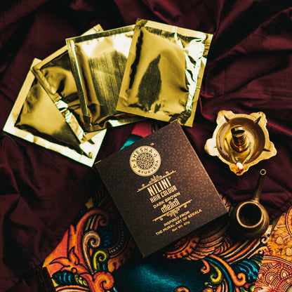 SHESHA AYURVEDA Nilini Hair Colour - Ayurvedic, No Ammonia, No Peroxide, No Perborates, No Bleach,Natural Black Colour (40g)
