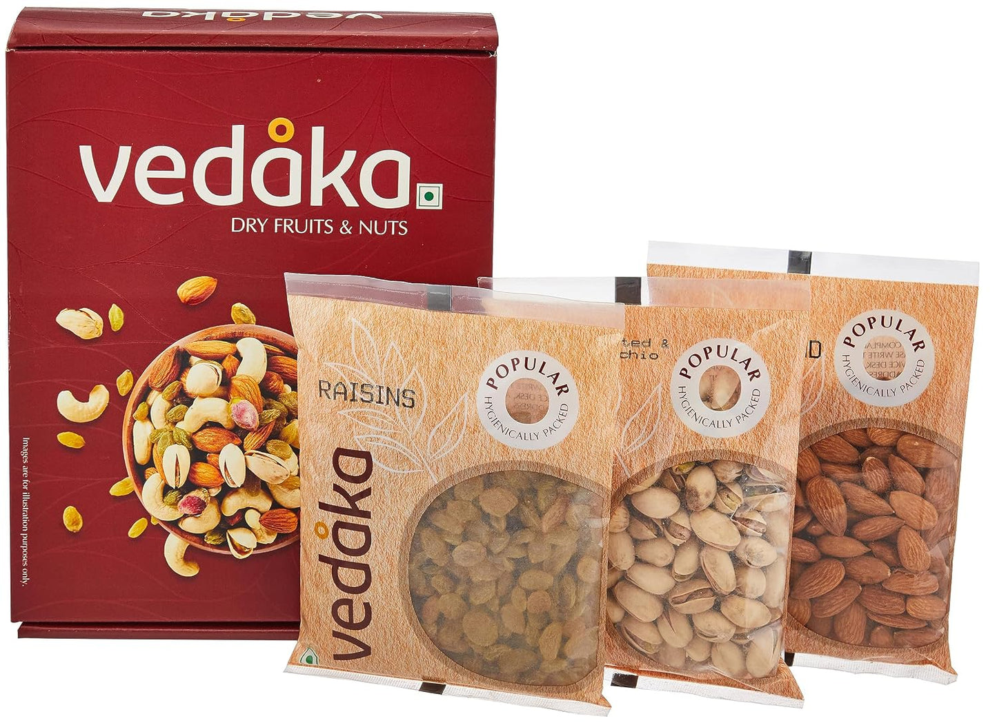 Amazon Brand - Vedaka Almonds | 1 Kg | California Almonds | 100% Natural Badam Giri | Rich In Protein & Dietary Fiber | Crunchy Texture & Delicious Nutty Flavour | No Added Preservatives