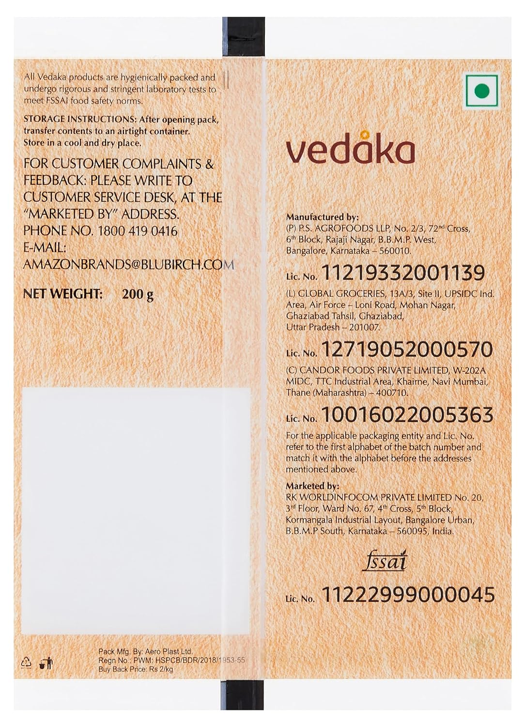 Amazon Brand - Vedaka Almonds | 1 Kg | California Almonds | 100% Natural Badam Giri | Rich In Protein & Dietary Fiber | Crunchy Texture & Delicious Nutty Flavour | No Added Preservatives